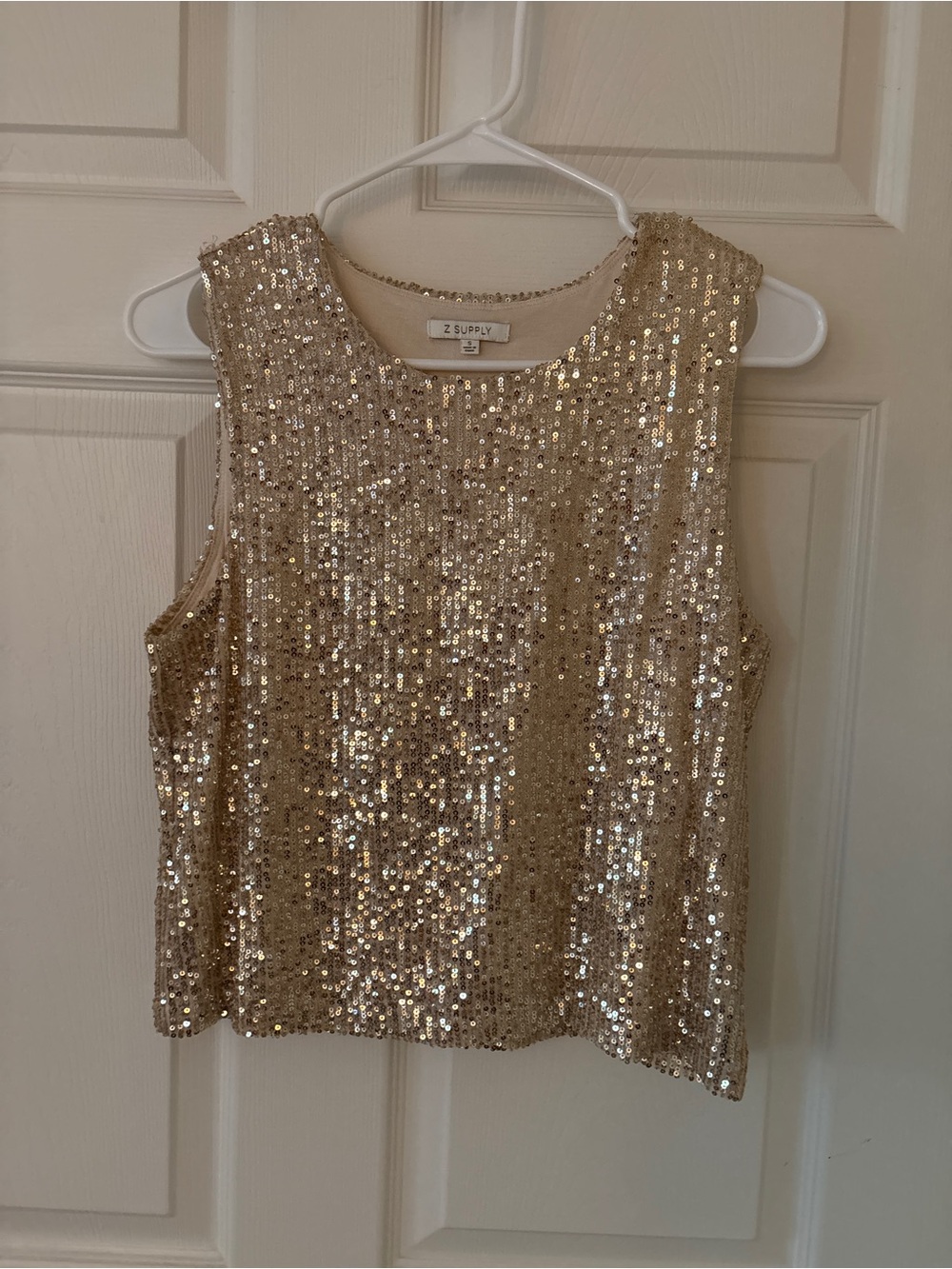 Z Supply Gold Sequin Tank Top